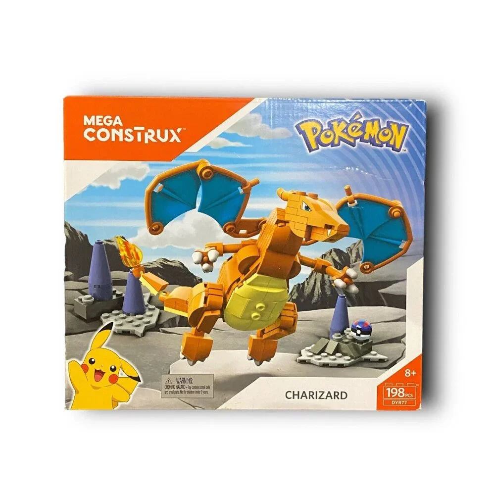 Mattel DYR77 Mega Construx Pokemon Charizard Buildable Figure New Sealed - Picture 1 of 5